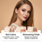 All-in-One Eye & Face Makeup Palette with Highlighter, Blush & 4 Matte Liquid Lipsticks, Sunkissed Bronze Makeup Set
