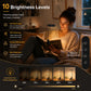 USB Rechargeable LED Book Lights, Set of 2, 3 Color Modes, Flexible Gooseneck, Clip-On Cordless Reading Lamps