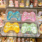 Game-Shaped Squishy Fidget Toy with Sequins, Slow-Rising Sensory Squeeze Toy