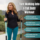 2-Pack Weighted Walking Poles – 1.2 lb Nordic Walking & Fitness Trekking Sticks with Ergonomic Grips
