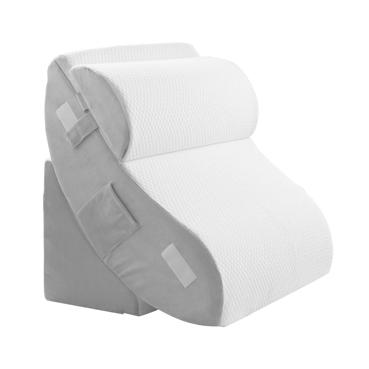 4-Piece Adjustable Bed Wedge Pillow Set for Sleeping, Leg, Neck, Back & Shoulder Support, Post-Surgery Positioning Pillows