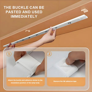 USB Rechargeable LED Under Cabinet Light with Motion Sensor, Dimmable Wireless Light for Kitchen, Closet, Cabinet & Bedroom