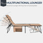 22.4-Inch Folding Tanning Chaise Lounge Chair with Face Hole – 5-Position Adjustable Outdoor Recliner for Lawn, Beach & Patio