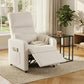 Power Recliner Chair with Massage & Heat, Electric Adjustable Single-Seat Sofa with USB Port & Side Pockets for Living Room