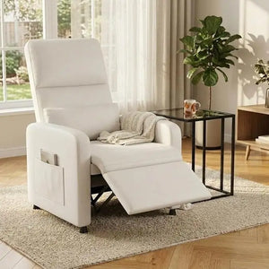 Power Recliner Chair with Massage & Heat, Electric Adjustable Single-Seat Sofa with USB Port & Side Pockets for Living Room
