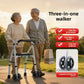 Foldable Rollator Walker for Seniors with Seat – Lightweight Portable Walking Aid