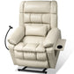 Dual Motor Power Lift Recliner Chair with Heat & Massage, Infinite Position Stand Assist Chair with USB, Cup & Phone Holders – Gray