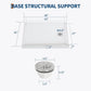 48x32 Inch Acrylic Shower Base Pan, White Non-Slip Low Profile Shower Tray with Left or Right Drain, Waterproof Flange & ABS Drain Assembly