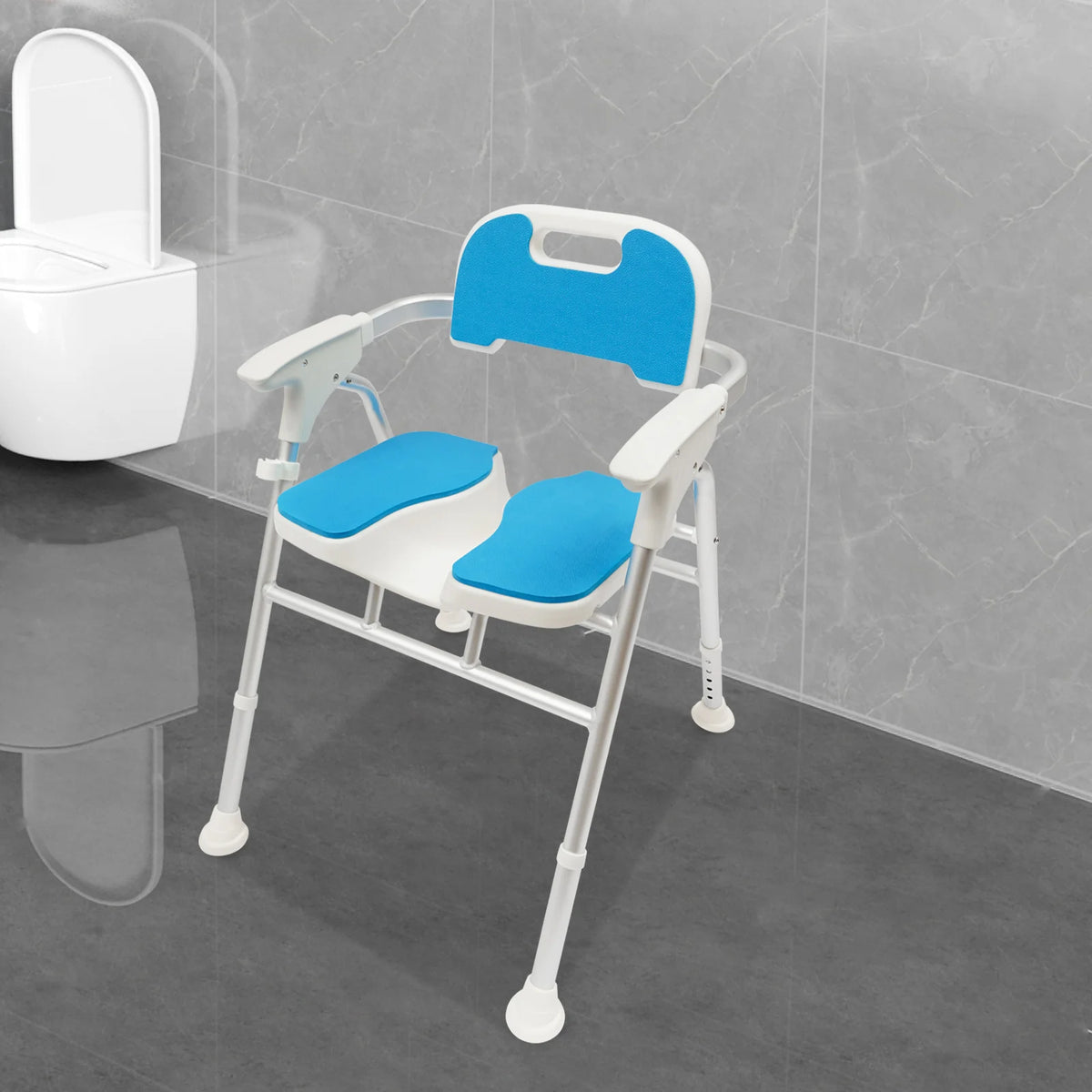 Foldable U-Shape Shower Chair – Portable Bath Seat for Personal Hygiene & Private Washing