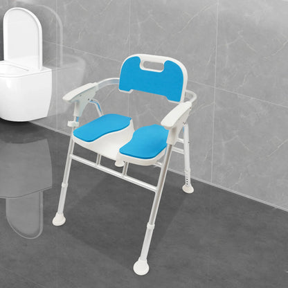 Foldable U-Shape Shower Chair – Portable Bath Seat for Personal Hygiene & Private Washing
