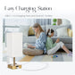 Bedside Table Lamps Set of 2, 3-Way Dimmable Nightstand Lamps with USB-A and USB-C Charging Ports, 2 AC Outlets and 3000K LED Bulbs