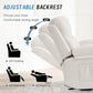 Manual Rocker Recliner Chair with Massage, Overstuffed Glider Recliner with Cup Holders & Side Pockets