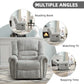 Manual Recliner Chair – Classic Upholstered Single Sofa with Padded Arms & Backrest for Living Room