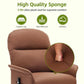 Leather Power Recliner Chair with 21-Inch Seat, Electric Reclining Chair with Thick Cushions & Side Pocket for Living Room