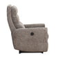 Modern 32-Inch Power Recliner Chair with Adjustable Headrest, Breathable Fabric Upholstered Electric Recliner for Living Room