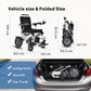 High Quality Portable Aluminum Alloy Electric Wheelchair Foldable Design for Rehabilitation Therapy Supplies Walker & Rollator