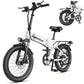 Z20 Folding Electric Bike for Adults – 1200W Peak Motor, 48V 12Ah Removable Battery, 20" Fat Tires, 28 MPH