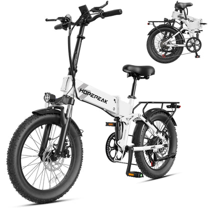 Z20 Folding Electric Bike for Adults – 1200W Peak Motor, 48V 12Ah Removable Battery, 20" Fat Tires, 28 MPH
