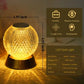 Acrylic Globe Table Lamp, Dimmable Bedside Night Light for Bedrooms, Bars and Cafés