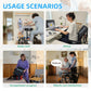 One-Way Transfer Support Seat Cushion with Handles, Non-Slip Positioning Pad for Seniors, 48.4 x 16.7 Inch