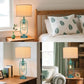 Farmhouse Table Lamps Set of 2 with USB Ports, Industrial Bedside Lamps for Bedroom Nightstands and Living Room End Tables