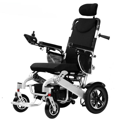 Best Selling High Back Reclining Wheelchair Remote Control Foldable Electric Wheelchair For Seniors