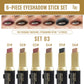 6-Piece Dual-Color Eyeshadow Stick Set, Push-Pull Eye Shadow and Highlighter, Waterproof