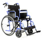 Lightweight Folding Manual Wheelchair with Slope Armrests