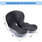 Memory Foam All-in-One Seat & Back Cushion – Ergonomic Integrated Support Pad with Non-Slip Base for Office Chair, Car & Home