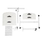 360° Adjustable Tilting Overbed Laptop Desk with 4 Lockable Wheels, C-Shaped Rolling Computer Table for Bed, Sofa & Office