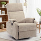 Ergonomic Manual Rocking Recliner Chair – Modern Fabric Adjustable Armchair with USB & Type-C Charging Ports
