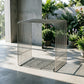 30cm Shiny Silver Metal Side Table with Storage Shelf, Modern Space-Saving Accent Table for Small Spaces