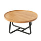 19.7" Minimalist Round Side Table with Metal Frame, Small Coffee & End Table for Living Room and Bedroom