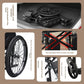 Lightweight Foldable Travel Wheelchair with Hand Brake and Commode Seat