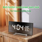 6-Inch Digital Alarm Clock with Curved Large LED Display, Temperature & Humidity Monitor, Snooze Function