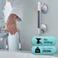12" Suction Cup Shower Grab Bars 2-Pack – No-Drill Bathroom Safety Handles for Bathtub, Shower & Toilet