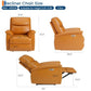Electric Power Recliner Chair, PU Leather Adjustable Armchair with Free-Position Reclining & Extendable Footrest