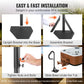 360° Rotating Hot Tub Handrail – Height Adjustable Spa Safety Rail with Slide-Under Mount Base for Indoor & Outdoor Use