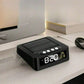 Solar Powered Car Digital Clock with Anti-Drowsiness Driving Reminder, Thermometer, LED Night Light, 6 Alarm Modes & USB Charging