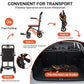 Ultra-Lightweight Foldable Transport Wheelchair – 18 lbs Aluminum Travel Chair with Flip-Back Armrests & Handbrakes
