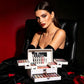 All-in-One Makeup Kit with Mirror, Makeup Tools, Lipstick, Eyeshadow & Blush, Silver Carry Case