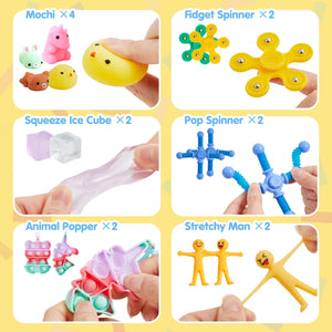 60-Pack Sensory Fidget Toy Set, Party Favors, Classroom Prizes & Stress Relief Toys for Adults