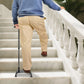 Adjustable Stair-Climbing Assist Cane with Half-Step Platform – Quad Base Walking Aid for Seniors