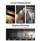6-Pack 11.8-Inch LED Under Cabinet Lights with Motion Sensor, 1100mAh Rechargeable Battery, Charging Station & 3 Color Temperatures