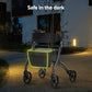 4-Wheel Aluminum Rollator Walker with Seat – Lightweight Foldable Mobility Walker for Adults