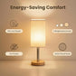 Small Bedside Table Lamp with 3000K Warm White LED Bulb Included
