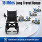 Foldable Electric Wheelchair for Adults, 300 lbs Capacity, 15 Mile Range