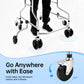Adjustable Rehabilitation Stand-Up Walker – 220 lbs Capacity, 8-Wheel Walking Support Aid