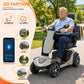 700W Heavy-Duty 4-Wheel Electric Mobility Scooter – 500 lbs Capacity & 25-Mile Range