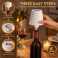Cordless Rechargeable LED Table Lamp, 5200mAh Battery, 3000K Warm Light, 3-Level Touch Dimming, USB-C Charging, IP54 Water Resistant
